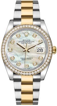 rolex datejust 36 mother of pearl oyster bracelet watch 116243-0027|rolex datejust 116243.